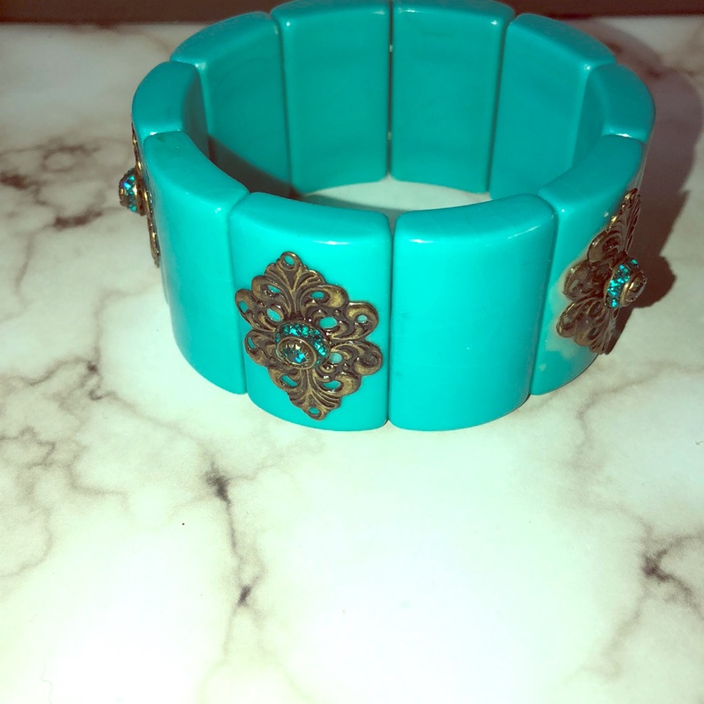 Aqua antique bracelet